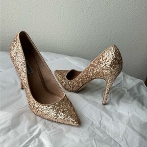 Steve Madden Gold Glitter Women's Heels